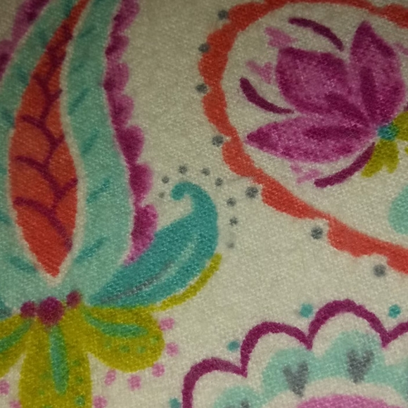 Homemade Paisley Flannel Baby Blanket - Picture 4 of 8